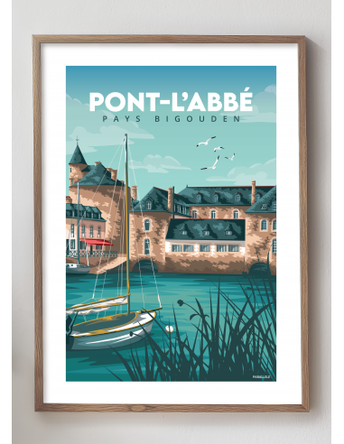 Affiche "Pont-l'Abbé" la chaussure