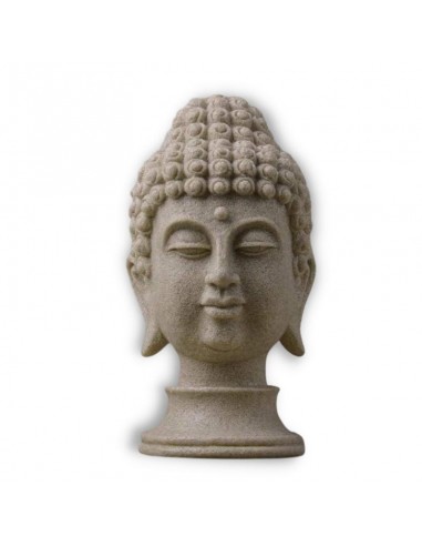 Sculpture Moderne Tête  de Bouddha Pierre 33 cm en ligne des produits 