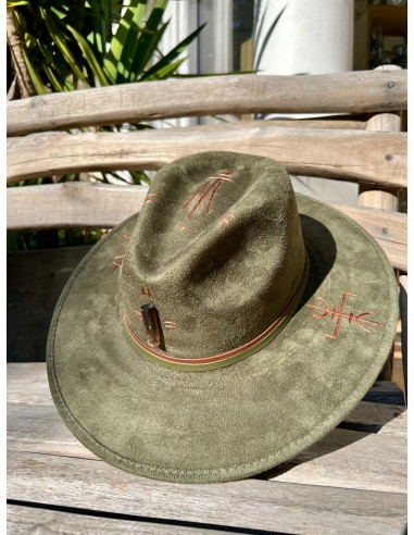 Chapeau Boho Ibiza Tribal & Quartz Fumé solde